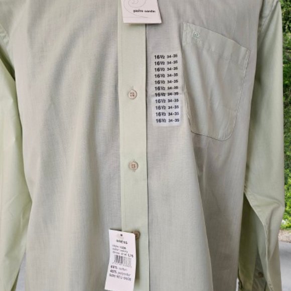 PIERRE CARDIN COMFORT FIT EXPANDABLE NECK BAND MEN DRESS SHIRT - 16.5 (34/35) - Picture 4 of 7